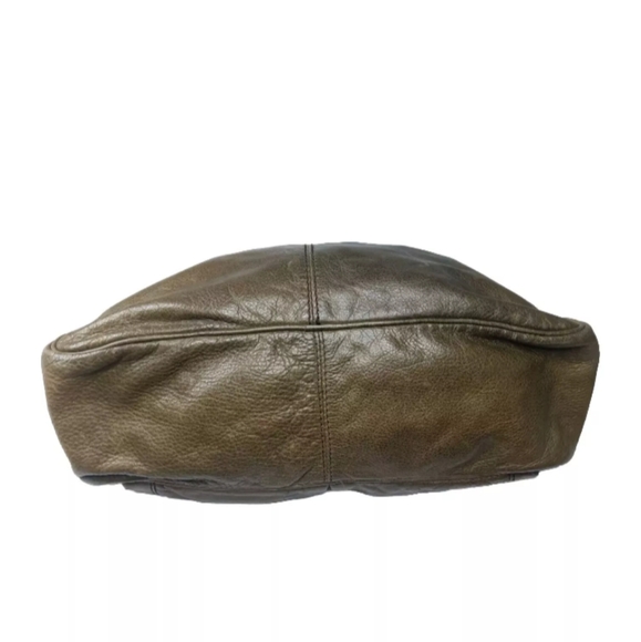 Marc Jacobs Soft Leather Satchel Handbag Olive Brown Small Handbag - Picture 11 of 14